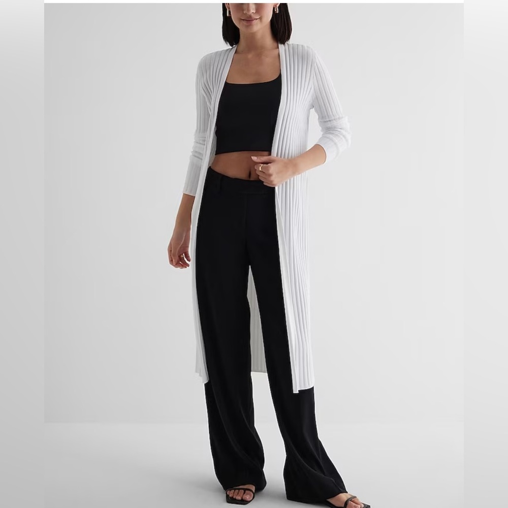 Ribbed Duster Cardigan